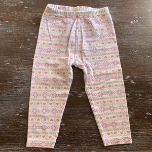 3/$12 Pink and Purple Snowflake Pants